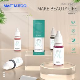 Inks MAST Tattoo 0.5oz Plant PMU Ink for Eyebrow Eyeliner Microblading Pigment Permanent Makeup Machine Cartridge Tattoo Supply 15ml