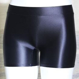 Women's Shorts Glossy Transparent Women Men Underwear Elastic Briefs Underpant Men's Boxer Panties