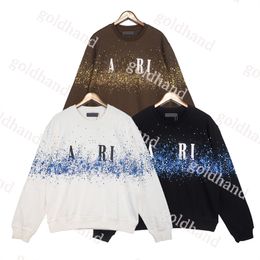 Mens Hoodie Designer Round Neck Sweatshirts Graffiti Printed Casaul Long Sleeve Couple Pullover Soft Loose Hoodies Clothing