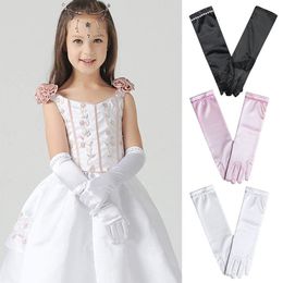 Luvas infantis usam saia acessórios luvas de palco dedo inteiro casamento princesa 230601