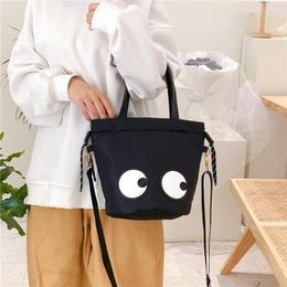 Evening Bags Black Casual Handbags Ladies Crossbody Sac Girls' Cute Messenger Bag Japanese Bento Box Bucket Shoulder For Women