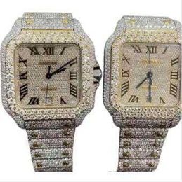 Wristwatch 2024 new arrival brand iced out high quality luxury gold sier original Customised hip hop men Diam ond diamond