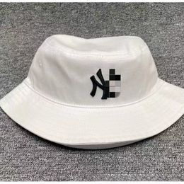 Hat Summer Leisure Basin Hat Outdoor Sun-Proof Bucket Hat Letter Embroidery Sunshade Flat-Top Cap