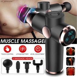 Youmay Electric Muscle Massage Gun Deep Muscle Vibration Massager 32 Gears High Speed Therapy Gun For Neck Body Relaxing Shaping L230523