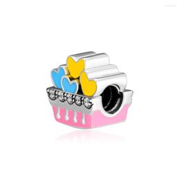 Loose Gemstones Fandola CKK 925 Sterling Silver Bead Abundance Of Love Box Charm Fit For Bracelet Charms Jewelry Making Pink Yellow Blue