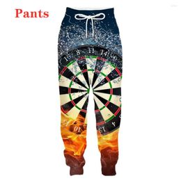 Men's Pants 3D Print Darts Throw Game Graphic Fashion Men Women Tracksuits Crewneck Hip Hop Plus Size S-7XL Streetwear