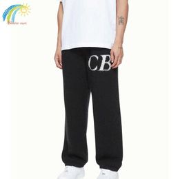 Men's Pants Black Grey Cole Buxton Knit Sweatpants Men Women High Quality Letter Jacquard Loose Trousers Loose design555ss