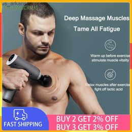 Body Relaxation Fascial Gun Fitness LCD Display Massage Gun Professional Deep Muscle Massager Pain Relief For Body Neck L230523