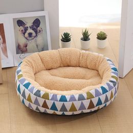 Pens 100% Cottton Dog Bed Cat Bed Teddy Small and Medium Sized Dog's Warm Pet Bed Dog Pad In Winter Dog Bed for Small Medium Dog