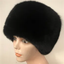 Unisex Whole Pelt Real Fox Fur Hat Russian Trapper Ushanka Hat Top Hat Warm Outdoor Warm Cap