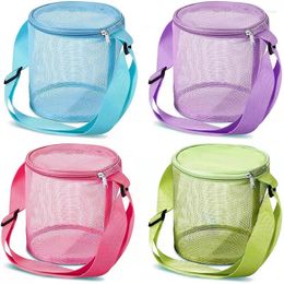 Storage Bags Beach Toy Mesh Bag Kids Shell Adjustable Shoulder Strap Pouch Child Collecting For Kid Organiser Net