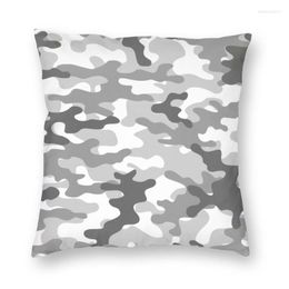 Pillow Vibrant Grey Camouflage Case Home Decor 3D Double Side Printing Military Army Cover For Sofa