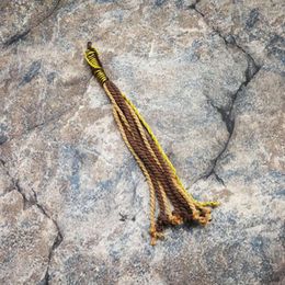 Pendant Necklaces Turkish Style Cotton Tasbih Tassels Handmade Karkoosha Coffee Color Muslim Rosary