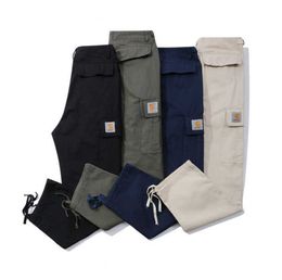 Oversized mens pants Carhart designer Pants Casual loose overalls Multi functional trousers Pocket sweatpants RR333S