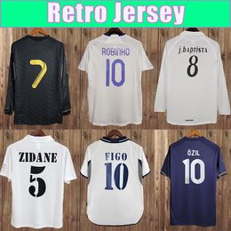 2000-2015 RAUL Mens Retro Soccer Jerseys ALONSO SEEDORF ZIDANE CANNAVARO SERGIO RAMOS Football Shirt Long sleeve