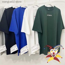 Men's T-Shirts 2023ss Vetements T-Shirt Men Women 1 1 Best Quality Tee Oversize VTM Tops T Shirt T230602