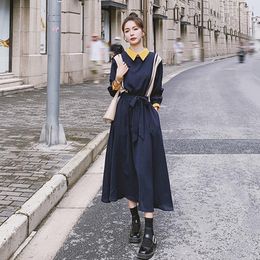 Casual Dresses Dress Women Early Spring Autumn 2023 French Waist Design Sense Small Temperament Long-sleeved Female Tops