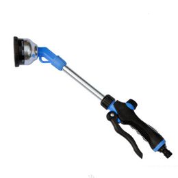 Watering Equipments Universal 9 Functions Water Jet Nozzle Spray Gun Car Wash Long Hose Connectors Rod Plant Watering Garden Irrigations Clean Tools 230601