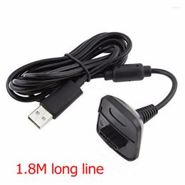Game Controllers Charging Cable For Xbox 360 Gamepad Wireless Remote Controller 1.8m USB Adapter Joystick Power Supply Charger Cables
