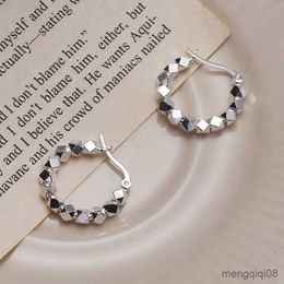 Stud Sterling Silver hoop Earrings Simple Exquisite Sexy Jewelry Gift