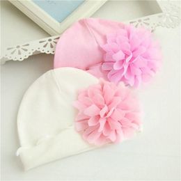 Hats Spring Autumn Cotton Baby Cap For Girls Born Infant Toddler Flower Hat Soft Accessories Sell