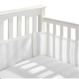 Bed Rails 2PcsSet Summer Babys Breathable Baby Crib Bumper Safety Crash born Bedding Sets Anti Fall Down Bumpers 230601