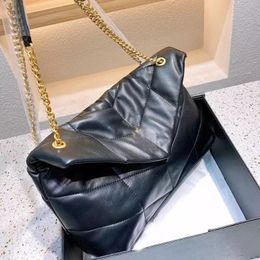 2023 Handbag Women Shoulder Bag Large Totes Genuine Leather Classic Letter Diamond Quilted Flip Messenger Bags Soft Gold Chain Handbags Purse