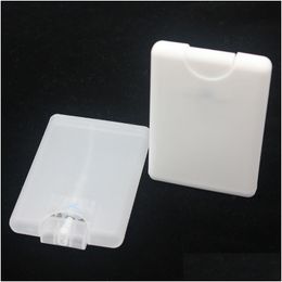 Packing Bottles Card Shape Per Spray Bottle Wholesale 20Ml Pp Plastic Empty Cosmetic Container Refillable Atomizer Alcohol Drop Deli Dhboa