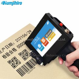 Printers HUMJIHIRO D10 Portable Inkjet Printer QR Bar Batch Code Date Number Expiry Date 12.7MM Handheld Thermal Inkjet Printer