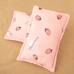 Pillows Thickened Coral Velvet Pillowcase Winter Warm Soft Pillowslip For Kids Boys Girls Pillow Cover Rectangle Cartoon Printed 230601