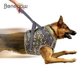 Harnesses Benepaw Durable Lift Dog Harness No Pull Elastic Nylon Handle Support Reflective Adjustable Pet Vest Injured Back Legs Recovery