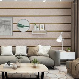 Wallpapers Non Woven Modern Simple Wide Stripe 3D Thickened Wallpaper Suitable For Living Room And Bedroom All Seasons W94