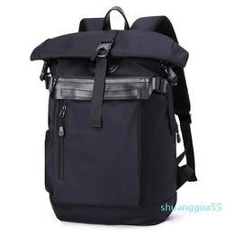 Designer Backpack Small Men Waterproof Rolltop Laptop Compartment Anti Theft Travel Bag Male Casual Commute Rucksack Backpack