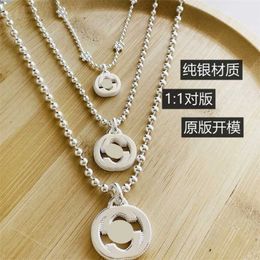 New 2023 designer jewelry bracelet necklace ring 925 round Buddha bead interlocking pendant snowflake Flower men's women's same lover's neck