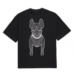 Men's T-Shirts Men's T-Shirts Fashion Mens Women T-shirts Couple Hip Hop T Shirt Funny Tees Tops Korean Style Trend Brand High Quality Solid Cotton Dog Print 230601