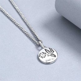 New 2023 designer Jewellery bracelet necklace ring flower bird love fearless double-sided pattern male female lovers Round Pendant