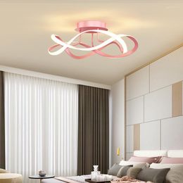 Chandeliers Modern Pink LED For Living Room Dining Kitchen Bedroom Pendant Lighting Indoor Decor Chandelier Home Lights