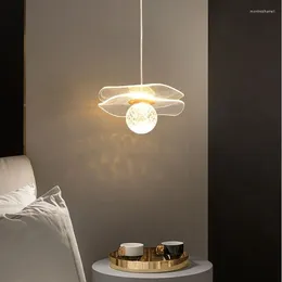 Pendant Lamps Bedroom Modern Minimalist Hanging Long Line Bedside Small Chandelier Corridor Aisle Lamp Entry