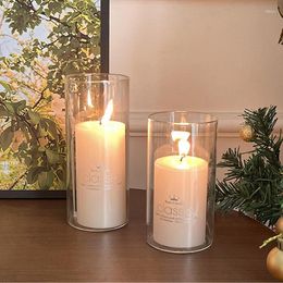 Candle Holders Glass Holder For Home Decor Cute Decorative Flower Vase Terrarium Hydroponic Plant
