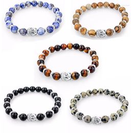 Strand Turkish Jewellery Buddha Armband Men Chakra Bracelets & Bangles Natural Stone Beaded Bracelet For Women Tiger Beads Gifts