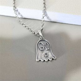 New 2023 designer jewelry bracelet necklace ring classic little ghost pendant hip hop Skull clavicle chain