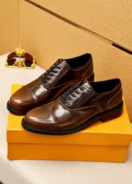 2023 Mens Elegant Designer Wedding Party Dress Shoes Male Brand Business Casual Oxford Shoes Genuine Leather Flats Size 38-45