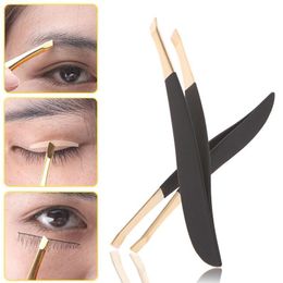 Tools 1Pc Professional Stainless Steel Hair Removal Eye Brow Eyebrow Tweezers Clip Gold Women Beauty Makeup Tools