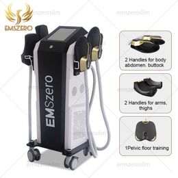 DLS-EMSLIM RF Muscolo stimola la rimozione del grasso Costruisci la macchina Neo 14 Tesla hi-emt con manici da 4 pezzi con cuscinetti di stimolazione pelvica EMSzero opzionale