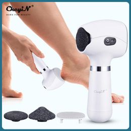 Files Ckeyin Electric Foot Grinder Files Callous Dead Skin Remover Rechargeable Feet Heels Grinding Pedicure Clean Care Tool 3 Speeds