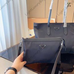 7A Designer Shopping Handbag Luxury P Black Nylon Handbag Tote Bag For Women Luxury Designers Bags High Capacity Ladies Casual Purse 230602