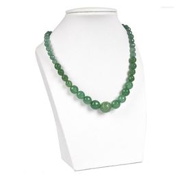 Chains Wholesale Of Natural Green 6-14mm Aventurine Chalcedony Jasper Necklace Customised For Women Female 18inch Making H17