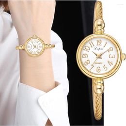 Wristwatches Pai Women Small Gold Bangle Bracelet Watches Stainless Steel Ladies Quartz Wristwatch Brand Casual Dress Colck