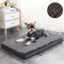 Pens Orthopedic Pet Bed Waterproof Dog Mattress with Removable Cover EggCrate Memory Foam Dog Bed Calming Cat Mat Plush Puppy Mat