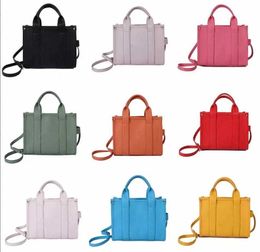 2023 Luxo The Tote Bag Designer Womens Mini Large canvas couro Crossbody Shoulder Handbags com alça Black Pink Totes Bag Handbag pvc